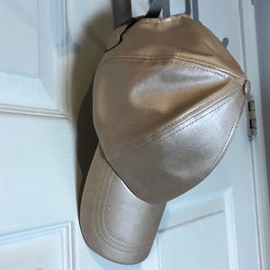 Free People Metallic Rose Baseball Hat